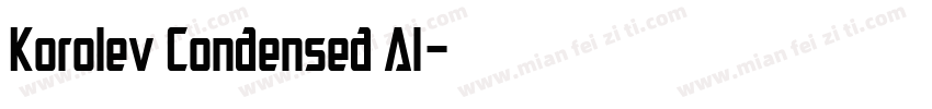 Korolev Condensed Al字体转换